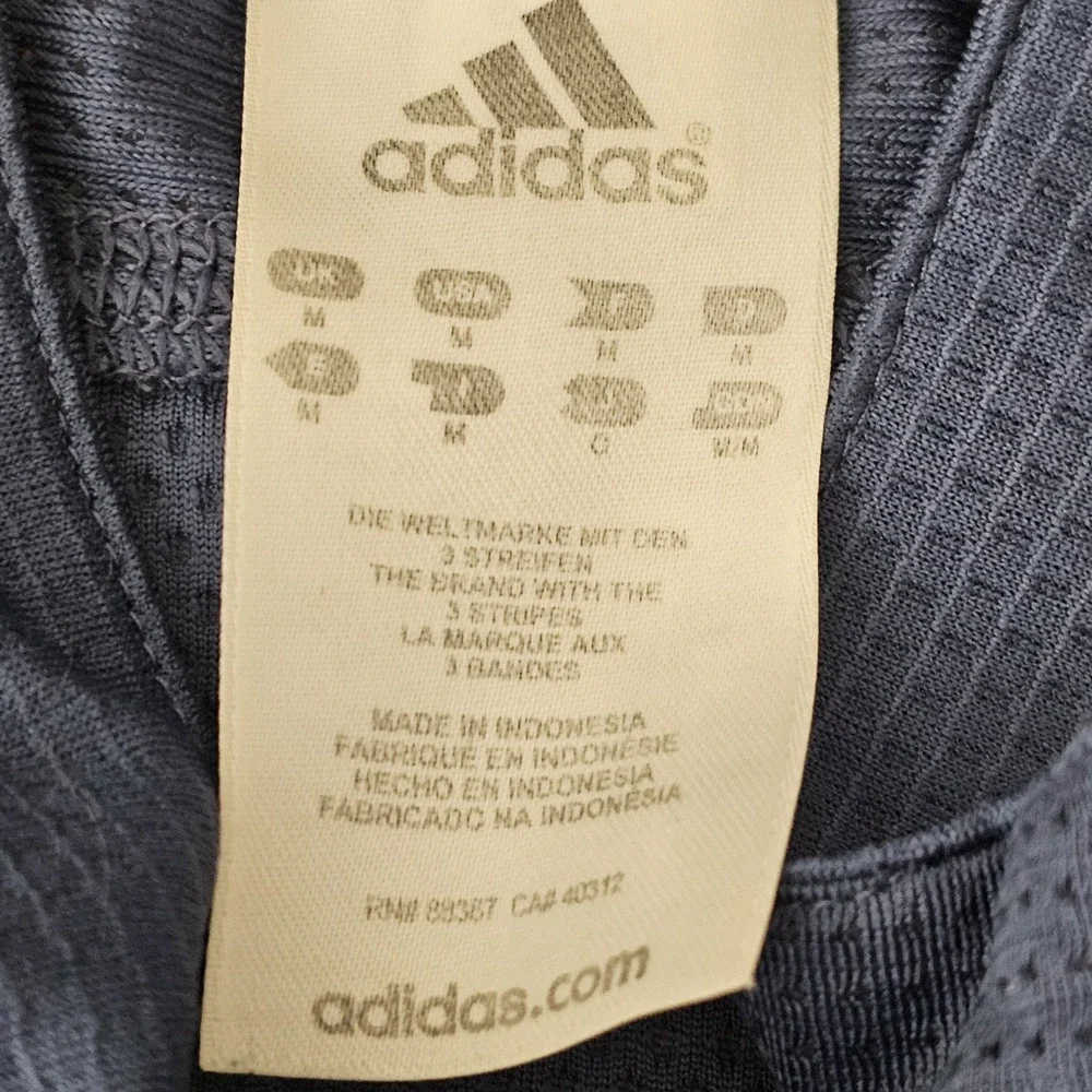 Adidas Formotion 1/4 Zip Pullover Shirt Mens Medium Striped Long Sleeve Athletic
